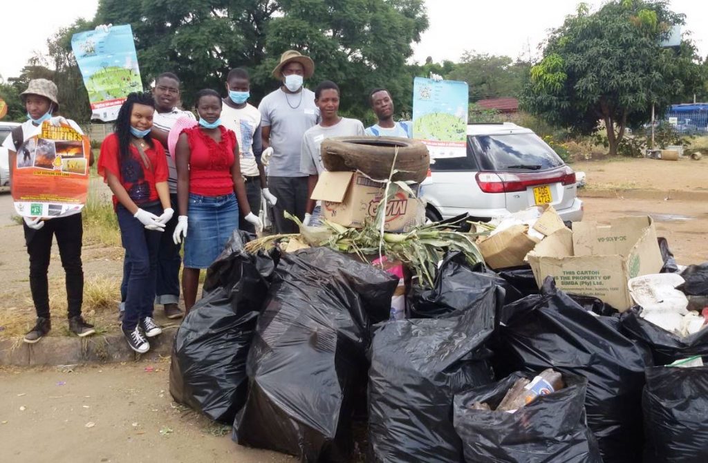 Clean Up Green Up team Greek Orthodox Church Zimbabwe